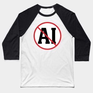 No AI Baseball T-Shirt